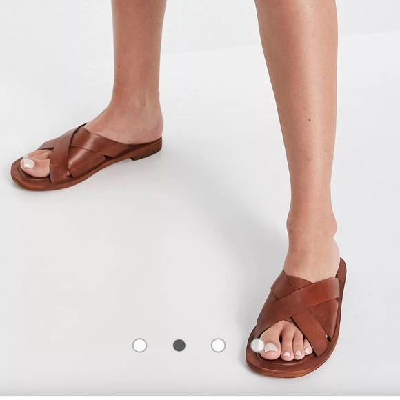 NWT Free People Del Mar Slide Sandals White Size 36 **SOLD OUT STYLE** - Picture 2 of 10